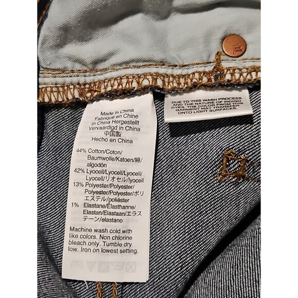 New $135 31 34X29 MADEWELL  Mid-Rise Skinny Jeans Dark Blue Super Stretch Denim - Picture 8 of 8